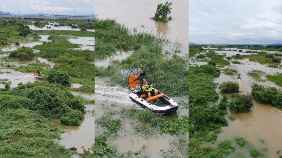 에어보트 수풀구역운행 2 - 케이비지모터 AirBoat